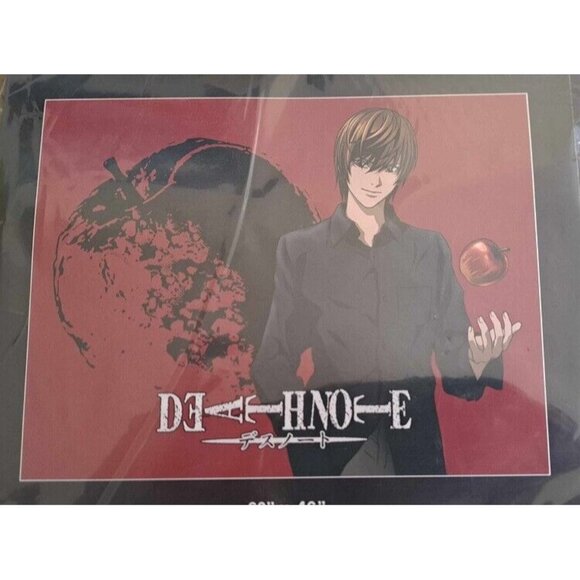 New Death Note Apple Light L Ryuk Smooth Fleece Throw Gift Blanket Anime SOFT - Picture 1 of 2